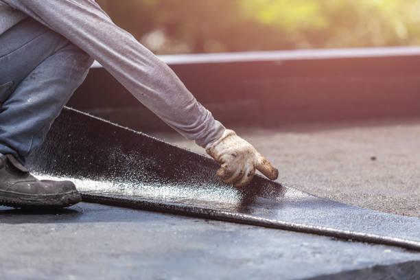 Professional Waterproofing technician working in Weston, NJ